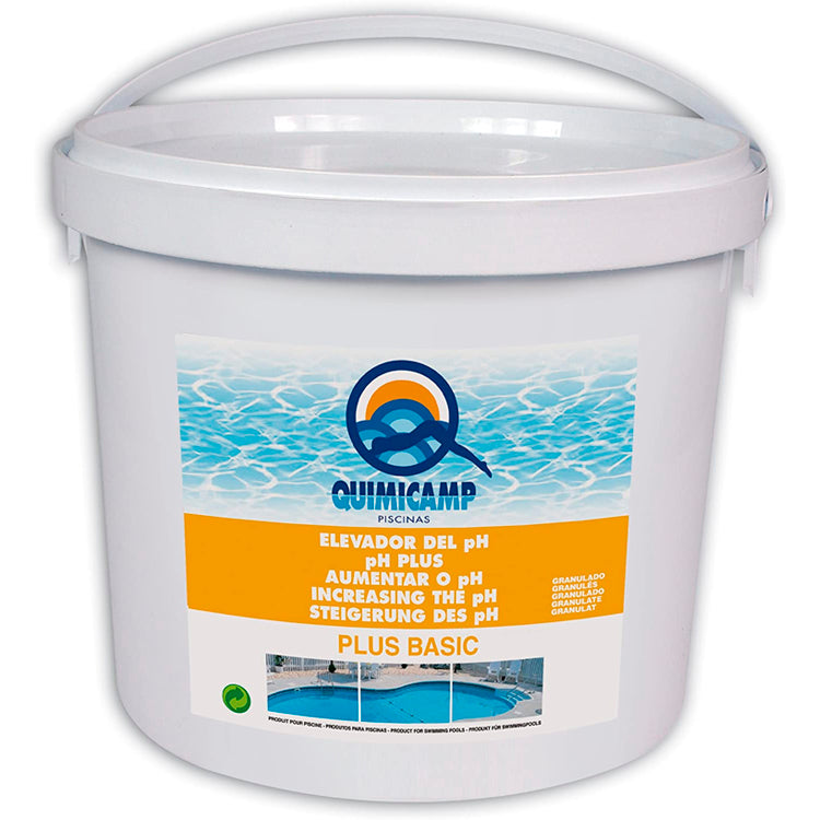 Quimicamp Elevador de pH Granulado. Bisulfato sódico para aumentar el pH de forma rápida y segura. Ideal para todo tipo de piscinas.