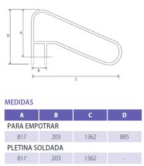 Barandilla F Con Pletina Soldada (AISI 316)