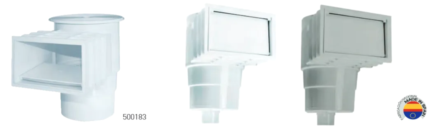 Skimmer estándar 200 mm QP para piscinas de hormigón