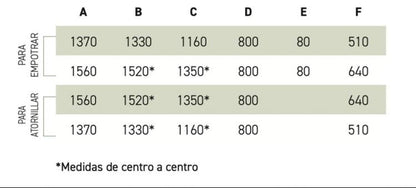 Barandilla 2 Curvas Para Empotrar