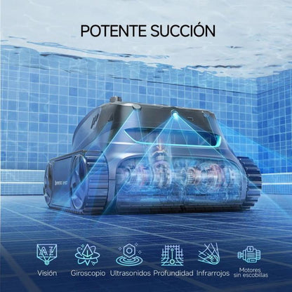 E-TRON Solar Vision robot limpiafondos piscinas sin cable