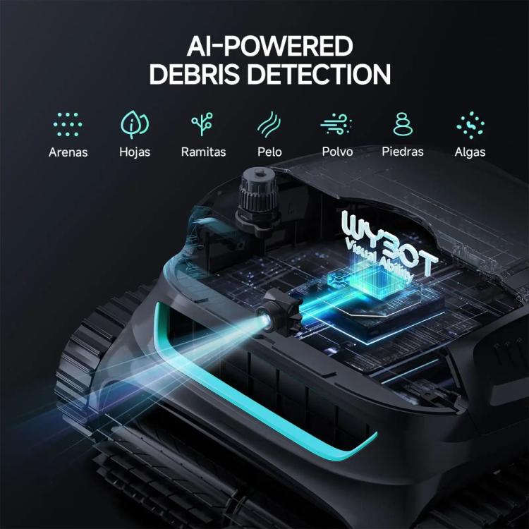 E-TRON Solar Vision robot limpiafondos piscinas sin cable