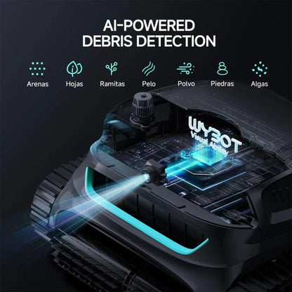 E-TRON Solar Vision robot limpiafondos piscinas sin cable