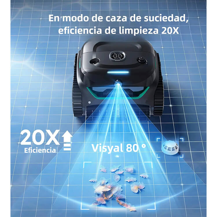E-TRON Vision robot limpiafondos sin cable