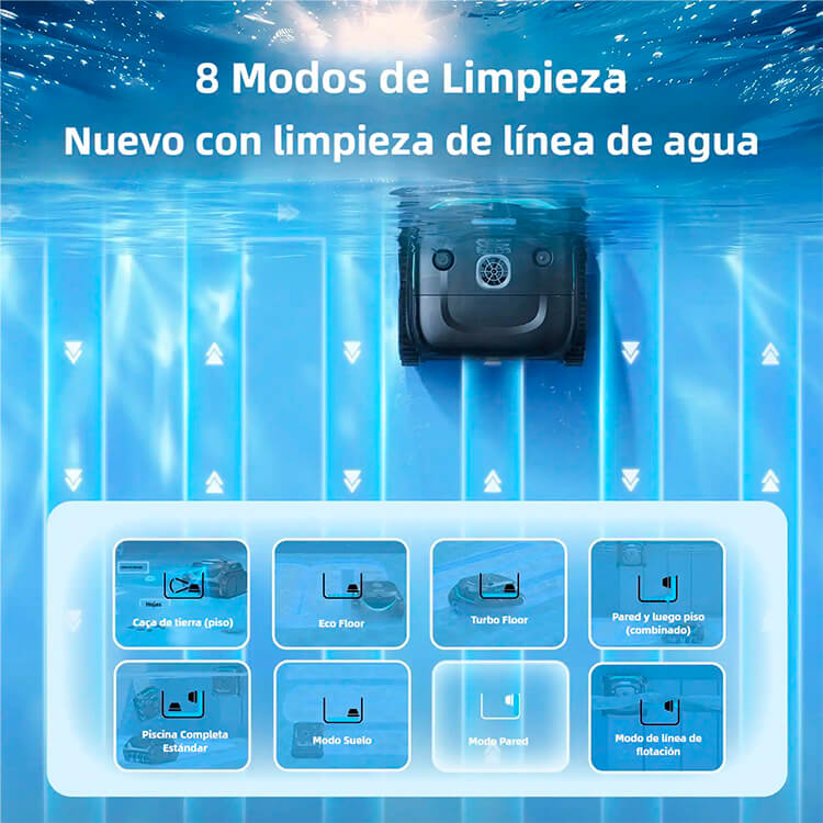 E-TRON Vision robot limpiafondos sin cable