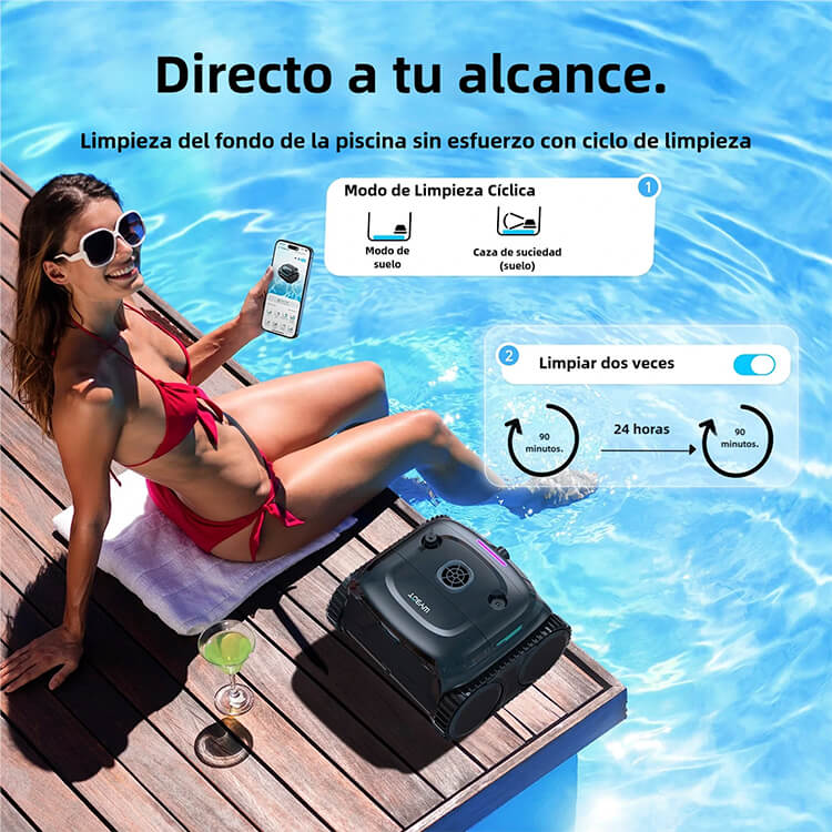 E-TRON Vision robot limpiafondos sin cable