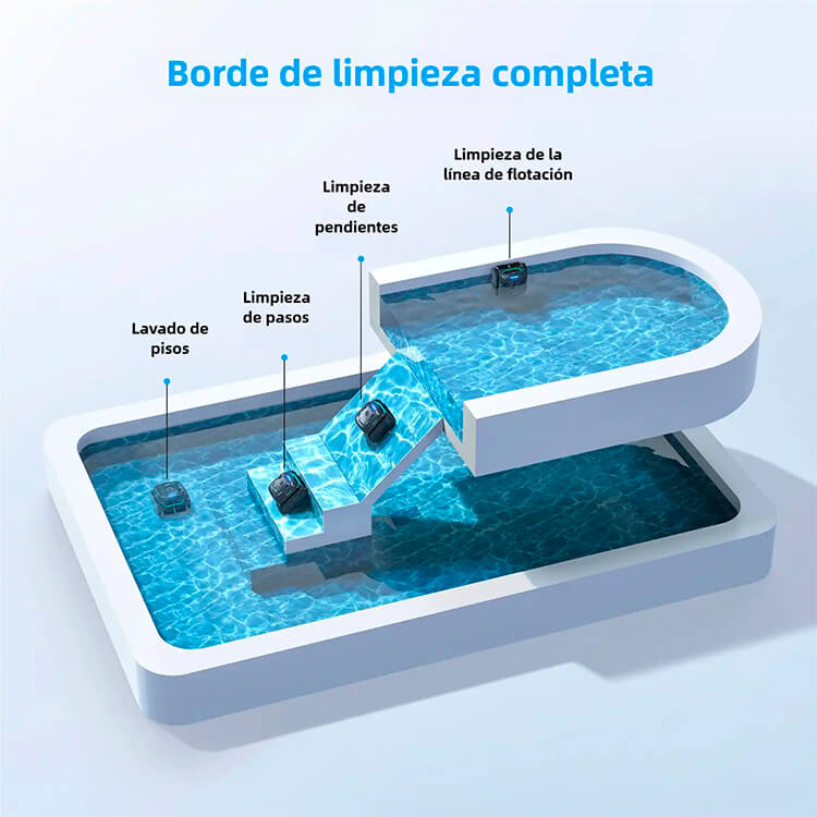 E-TRON Vision robot limpiafondos sin cable