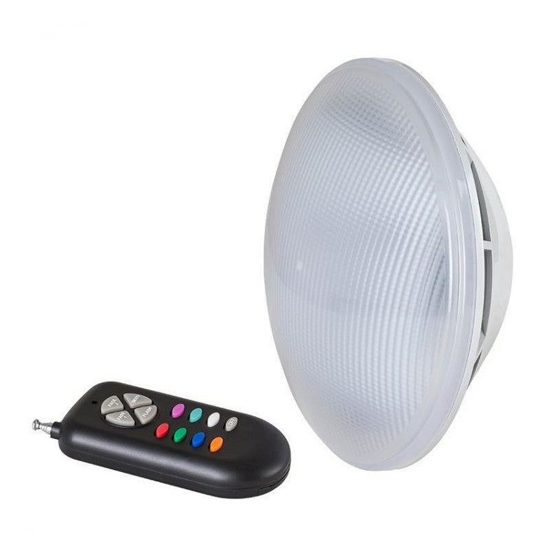 Lampara LED PAR56 RGB C/Mando 12VAC
