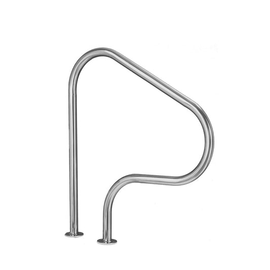 Salida piscina 4 curvas acero inoxidable