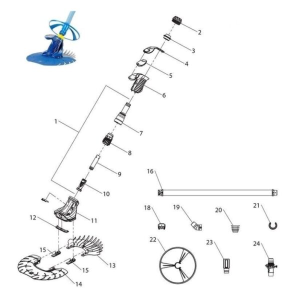Jandy Zodiac X73010 Dura Leben Membran diafragma - Imagen 4