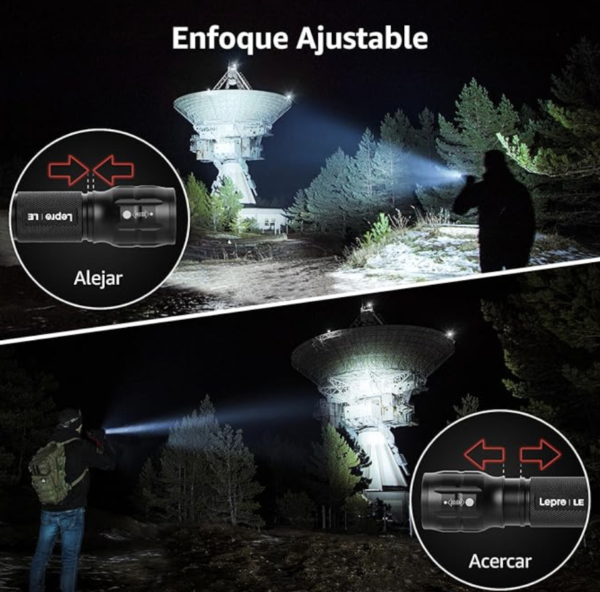 Linterna Lepre LED Alta Potencia L8000,