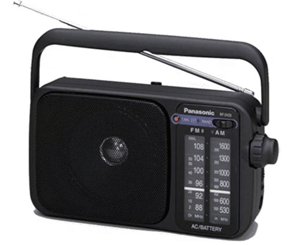 panasonic rf 2400deg k radio portátil