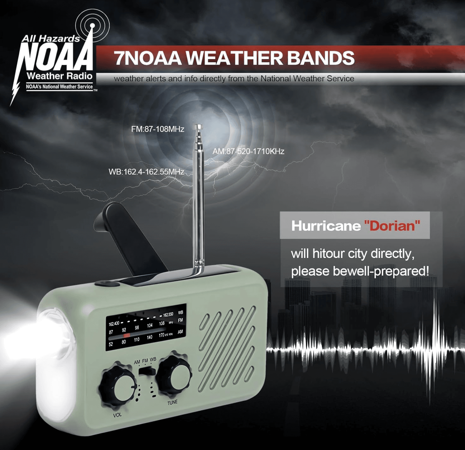 Radio de Emergencia Portátil XLN-297WB - Imagen 6