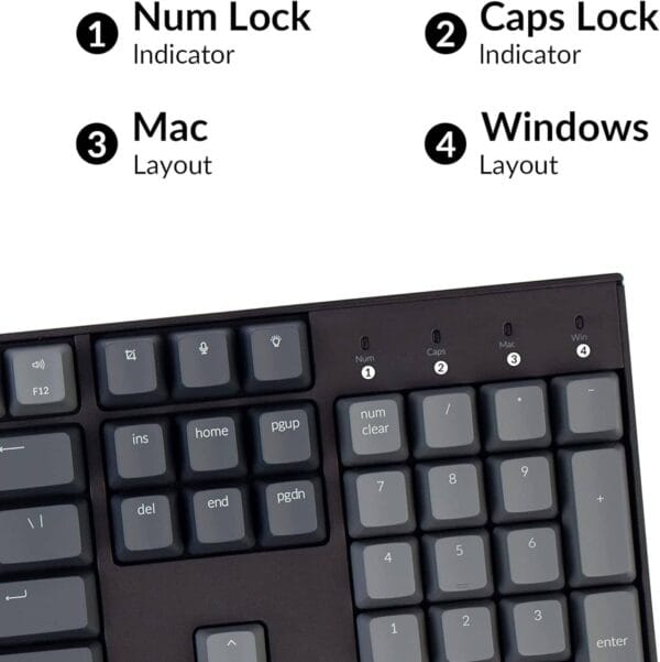 Teclado Keychron K10 Mecánico con teclas para Mac y Windows. - Imagen 5