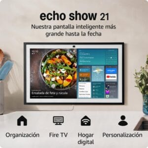 Amazon Echo Show 21 | Espectacular pantalla inteligente HD de 21" con Fire TV integrado