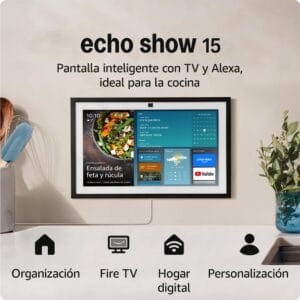 Amazon Echo Show 15 | Pantalla inteligente Full HD de 15,6", con Alexa