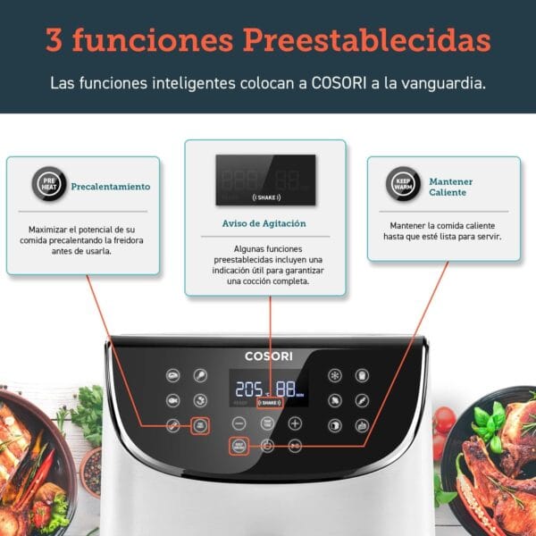 Freidora de aire cosori 1700W - Imagen 7