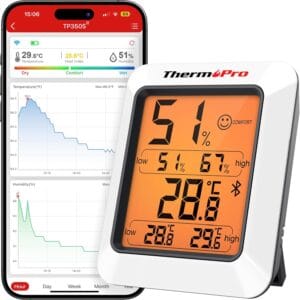 ThermoPro TP350 Higrómetro Bluetooth