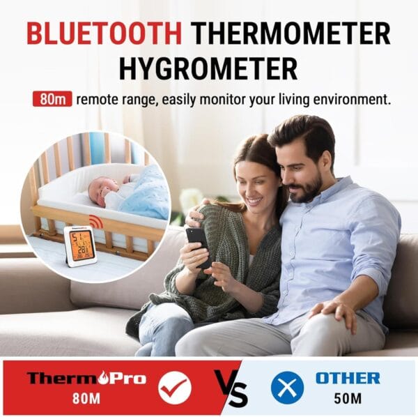 ThermoPro TP350 Higrómetro Bluetooth