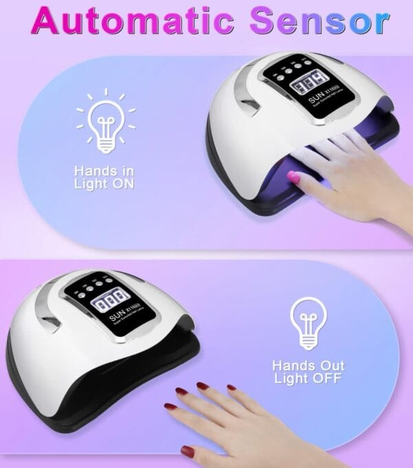 JOFLVA Lámpara de Uñas UV LED, 280W - Imagen 4