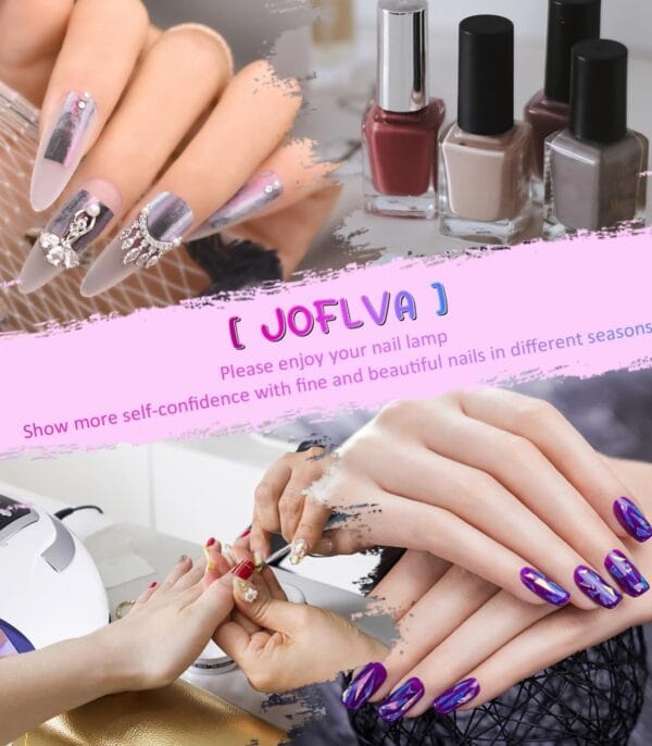 JOFLVA Lámpara de Uñas UV LED, 280W - Imagen 7